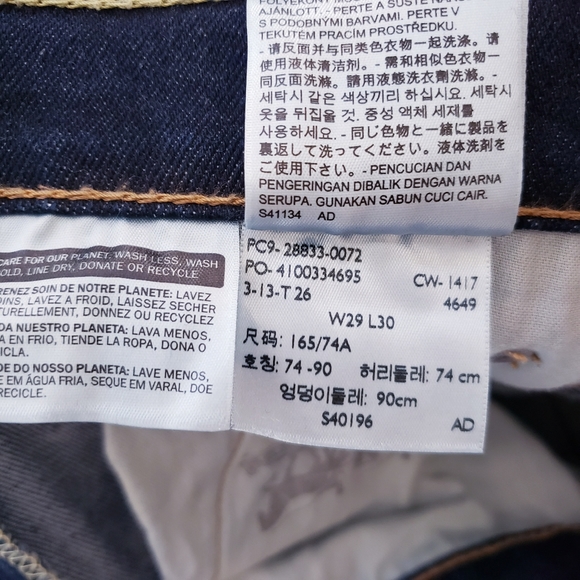 LEVI'S MEN 512 Slim Taper Straight Denim Jean - Picture 11 of 12